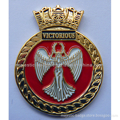 Victorious Gold Plating & Soft Enamel Pin (MJ-PIN-093)